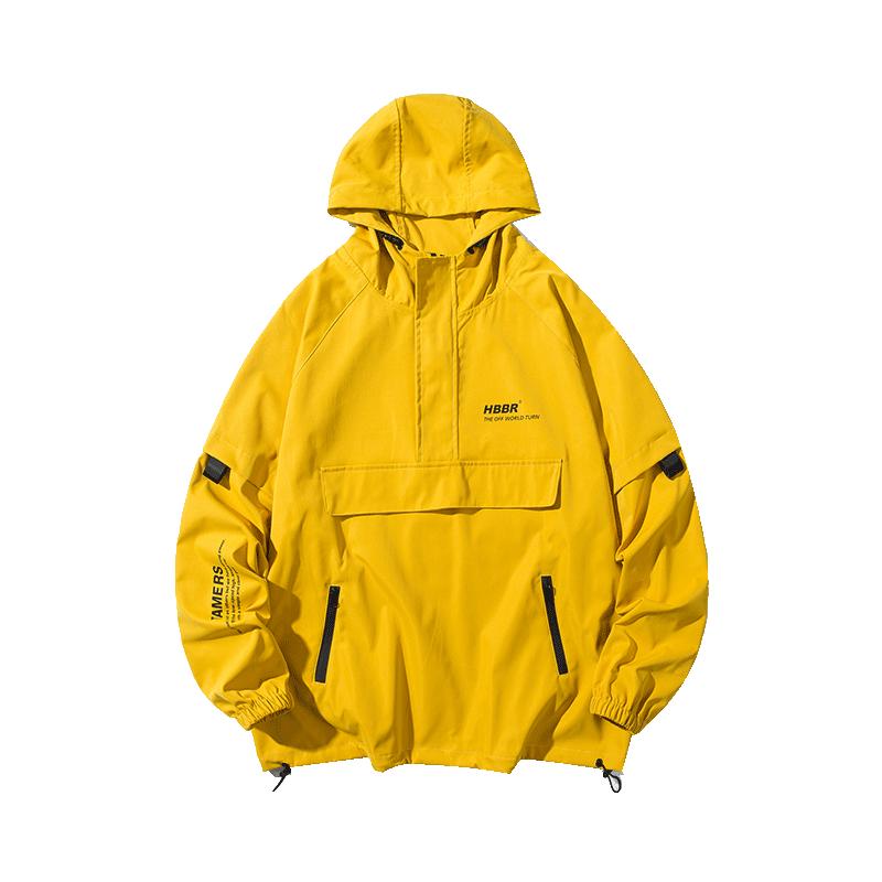 Męskie kurtki i płaszcze Streetwear Hip Hop Harajuku Męska wiatrówka Płaszcz Męska odzież