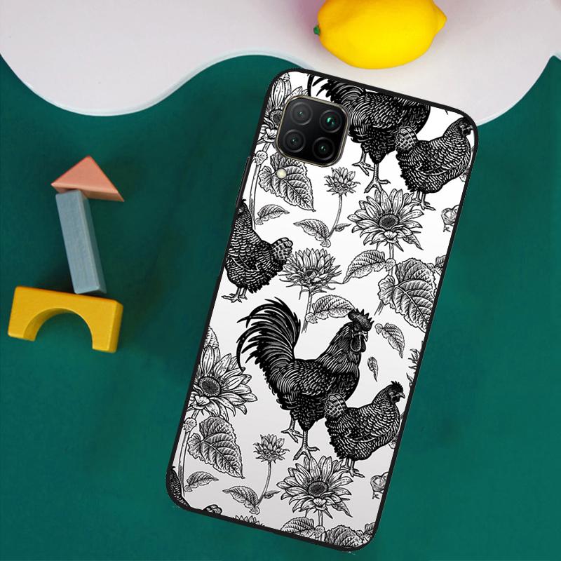 Chicken Pattern For Huawei Nova 11i 12s 12i 8i 7i Y73 Y70 Y90 Y60 Y72 Y61 Y91 9 10 SE P30 Pro P40 Lite Case