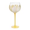 Floral Goblet Stemware Ornament Decoration Gifts Photo Props Hand Painted 440ml Drinks Glass for