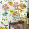 Sunflower Daisy Flower Window Treatment Tulle Modern Sheer Curtains for Kitchen Living Room the Bedroom Curtains Decoration