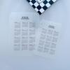 2026 Calendar A5 A6 6-hole Hand Account Loose-leaf Calendar Partition PP Frosted Transparent Protective Pad