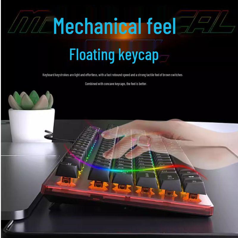 Silent Wired Gaming Keyboard & Mouse Set for Desktop, Laptop, Office