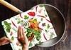 GLASS PLATE CUTTING BOARD 52x40 VEGETABLES