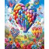 CHENISTORY Oil Painting By Numbers On Canvas,Hot Air Balloon,Paint Kit,Landscape,Handpainted,Pictures By Numbers,Decorative Gift