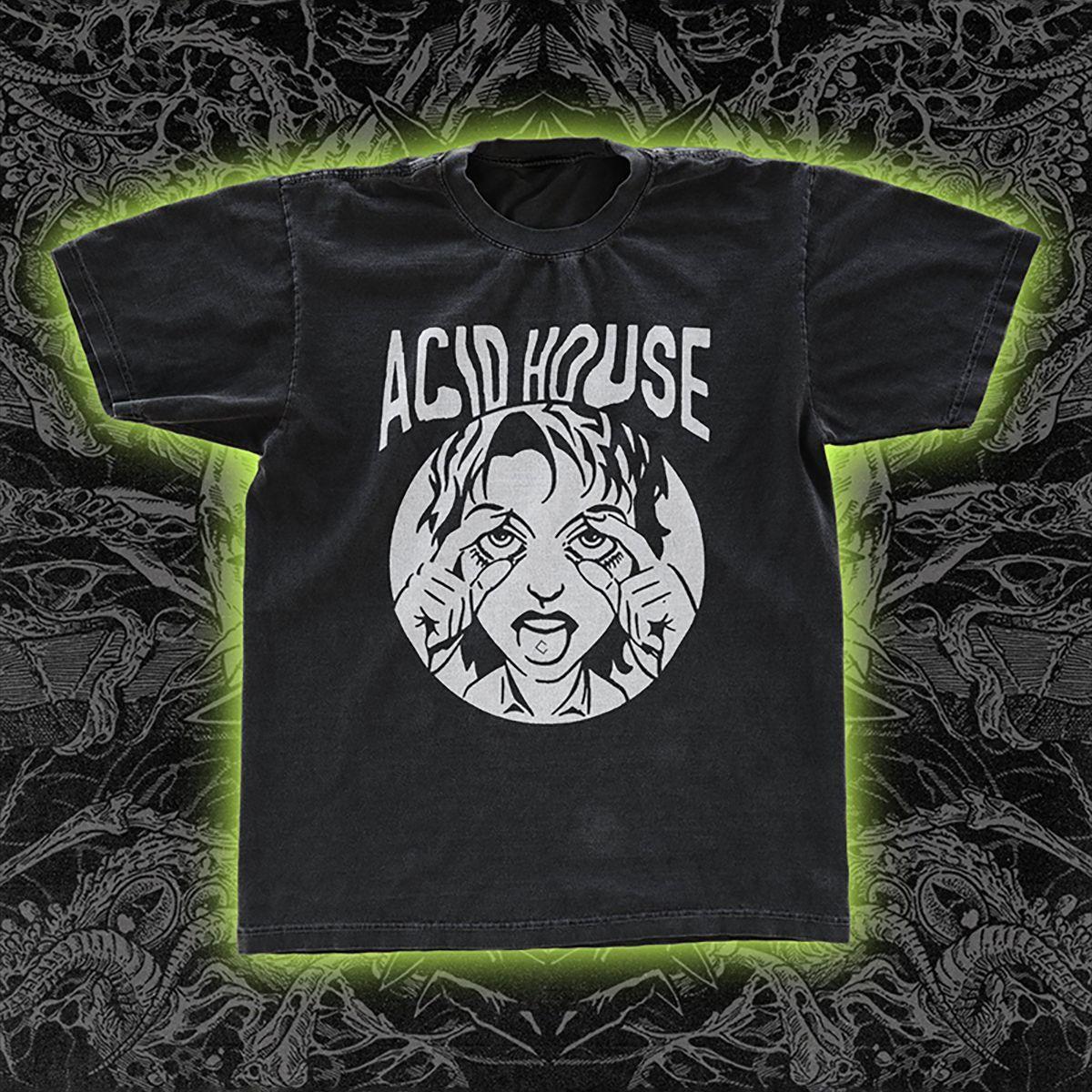 

Хлопковая футболка с коротким рукавом в стиле Acid House из Чикаго, универсальная, для мужчин и женщин 4XL