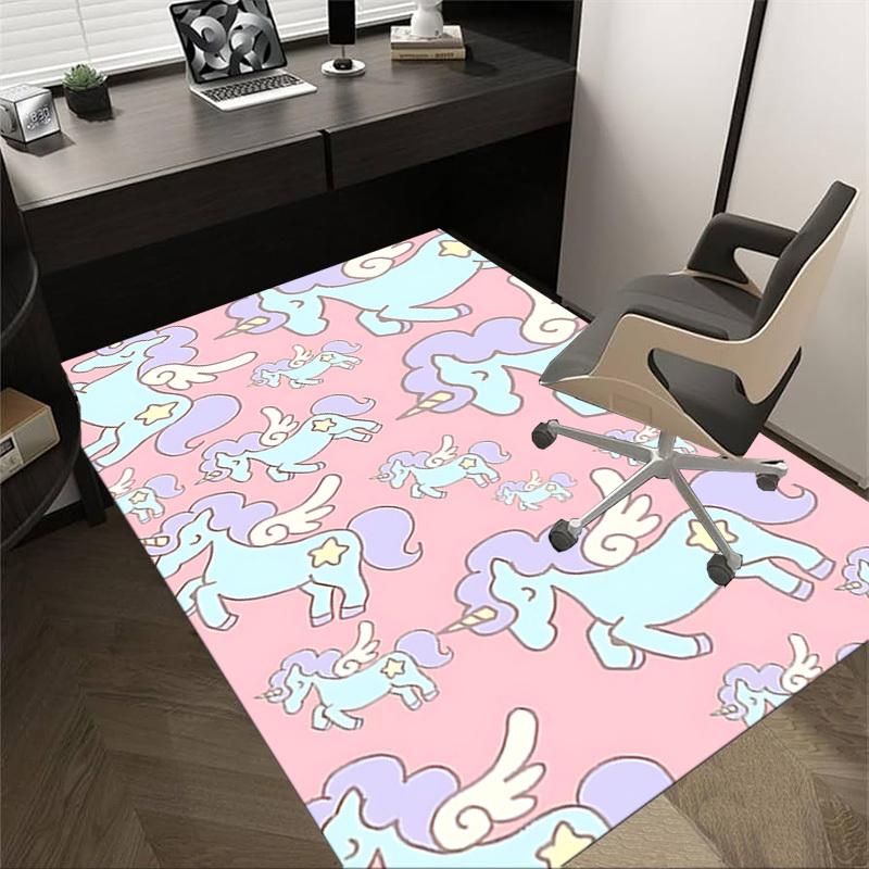 1PC Unicorn Star Carpet Ultra Soft, Thick & Absorbent, Non Slip Machine Washable Mat for Entryway