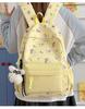 Schoolbag Japanese isn't cute printed student backpack niche high value color matching large capacity schoolbag small backpack