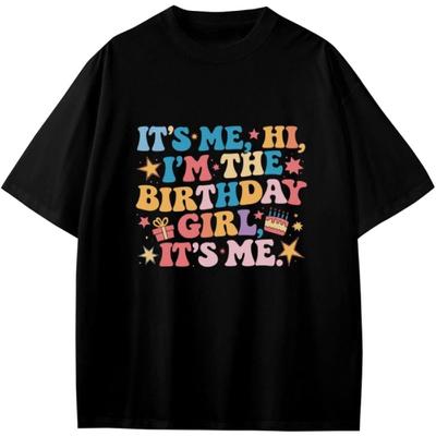 Birthday Party Its Me Hi Im The Birthday Girl Boys Girls Teens T-Shirt Anime Gift