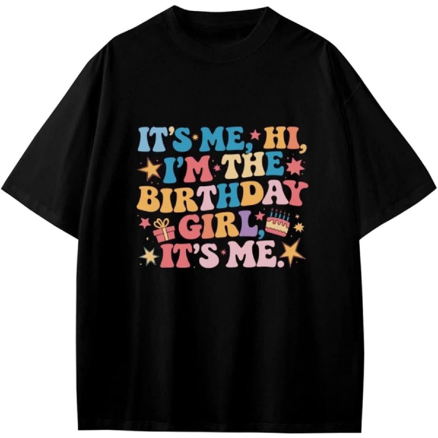 День Рождения Это Я Привет Я Именинница Мальчики Девочки Подростки Футболка Аниме Подарок XXXXXL разноцветный