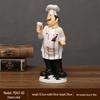 European Chef Figurine - Decorative Ornament for Home, Cafe, Cake Shop, or Living Room