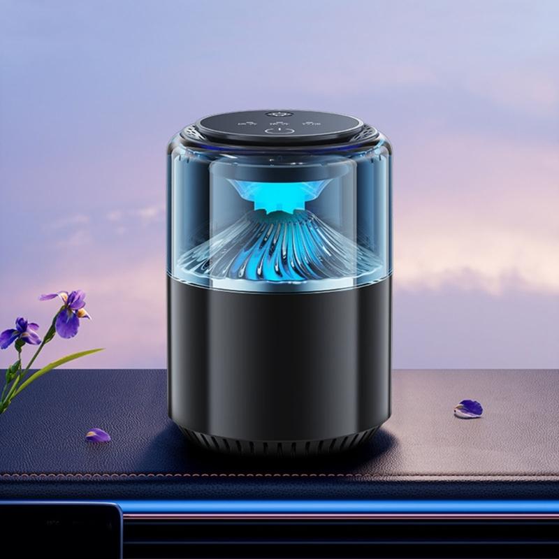 Car Air Freshener Diffuser Fragrances Car Air fresheners with Ambience Light Humidifier Essential Oil Diffuser