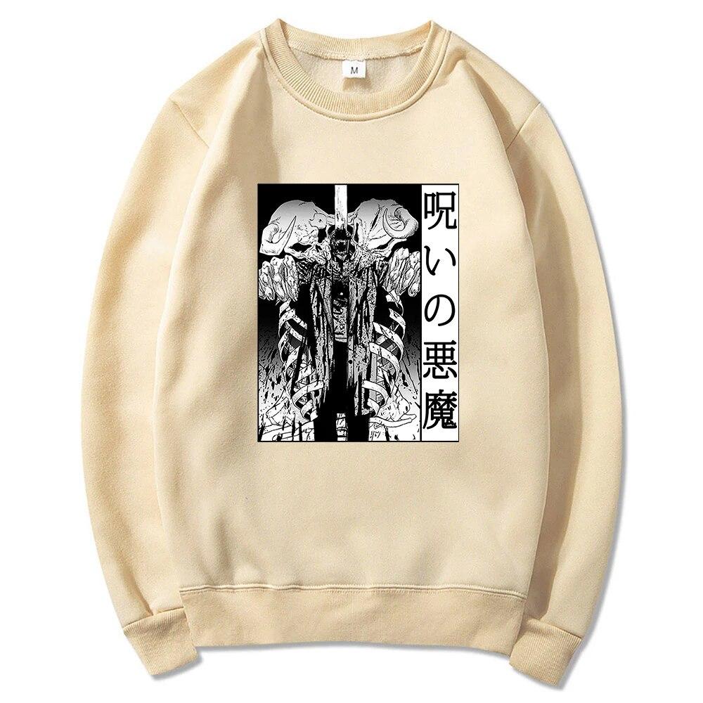 Felpe con cappuccio unisex Anime Chainsaw Felpa unisexga Diavolo della Maledizione Inverno 2022 Felpa unisex/da donna girocollo Primavera/Autunno Felpa con grafica Sudaderas