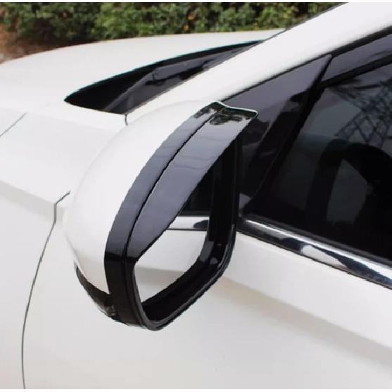 For Nissan Altima -2024 Bright black Rearview Mirror Rain Eyebrow Trim