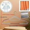 30Pcs (10pcs Pants Hangers + 20pcs Clips ) Anti-Slip & Stainless Steel | Compact Wardrobe Storage | White Orange Home Organizer