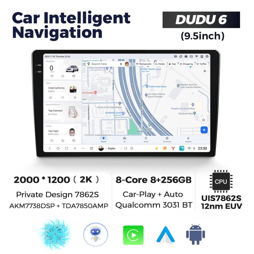 DUDU7 Universal 9.5" 10.36" 11.5" 13 Inch Android Car Radio Stereo Multimedia Video Player GPS CarPlay Auto Intelligent Systems