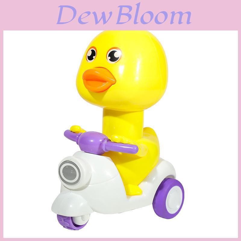 Kunststoff-Rückzieh-Kinderspielzeugauto mit Cartoon-Enten-Design zur Entwicklung motorischer Fähigkeiten und für Eltern-Kind-Spiel