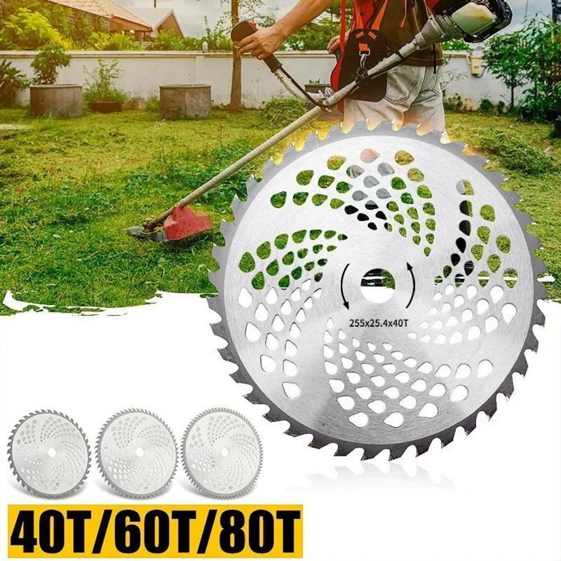 1 Pcs10 Inch 40/60/80 Teeth Universal Lawn Mower Sharp Blade Carbide Easy To Install Strong Durablefor Lawn Mower Weed Lawnmower