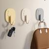 4pcs Light Luxury Hooks Strong Traceless Hook Multifunctional Key Coat Towel Hanger Hook kitchen bathroom Organizer Accessories