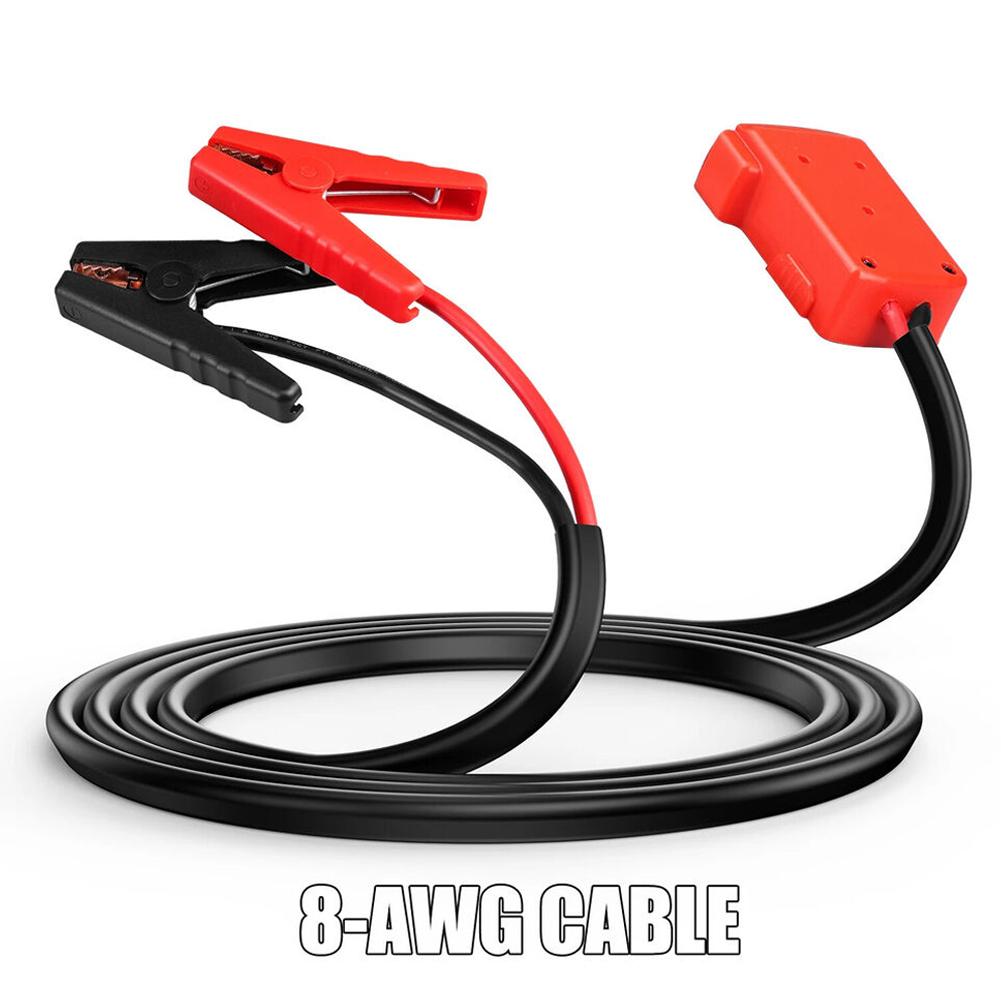 6.56ft For Milwaukee M18 Jumper Starter Jump Kit 8AWG Cable Power Tool Line Car Battery Igniter Automotive Emergency Power Kits