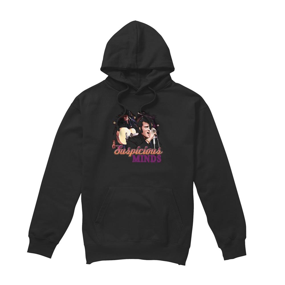 Elvis Presley Unisex Adult Suspicious Minds Hoodie