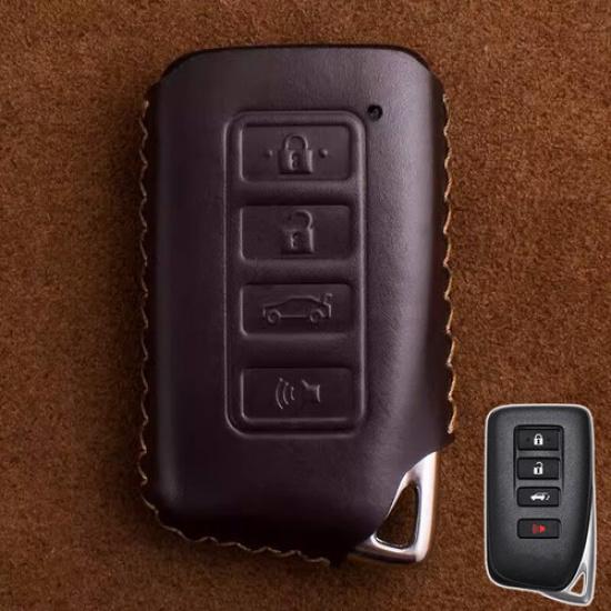 Genuine Leather Car Key Fob Case Cover For Lexus RC LX IS GS RX ES NX LS RC300
