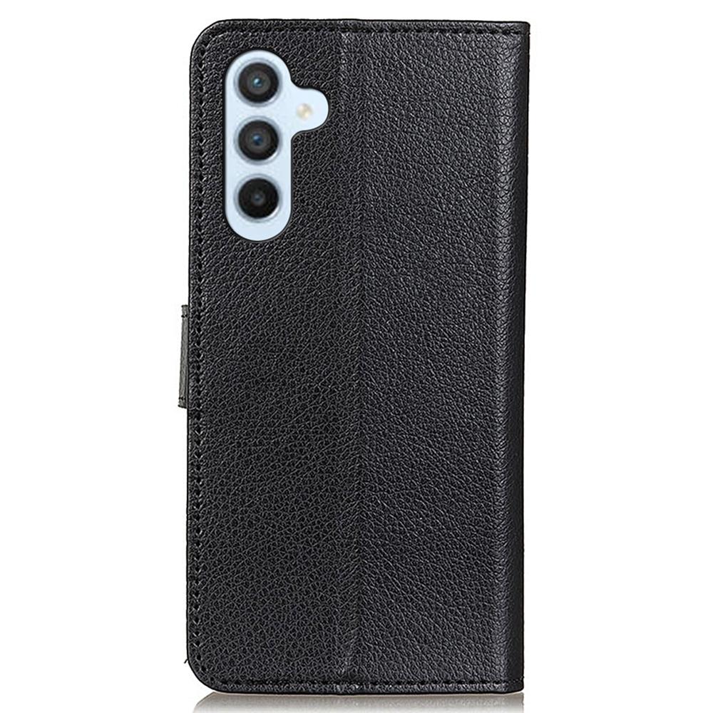 For Samsung Galaxy A15 4G Case Litchi Texture Leather Phone Cover with Wallet Stand