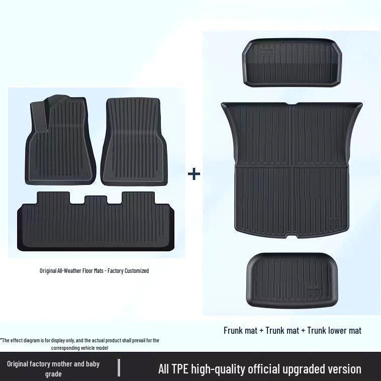 Tesla Model 3/Y Full Surround TPE Floor Mat - Interior Modification Accessories