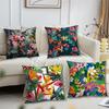 Fashion Tropical Jungle Flowers Plants Cushion Cover For Pillow Printing Sofa Decoration Home Car Room Office Nordic Simplicity