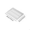 Door Vent Aluminum Alloy Efficient Interior Ventilation Grill for Cabinet Bathroom Kitchen