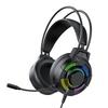 Gaming Headset with RGB Lights, 7.1 Surround Sound USB Wired Headphones, 50mm Drivers, Lightweight Design, Over Ear