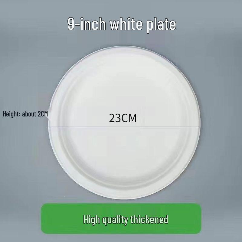 Eco-Friendly Disposable Paper Plates for BBQ, Cake, DIY Crafts, and Kindergarten - Thickened Round and Square Shapes