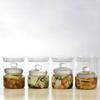 HARIO Pickle Glass Slim, 800ml Full Capacity, Clear, TGS-800-T
