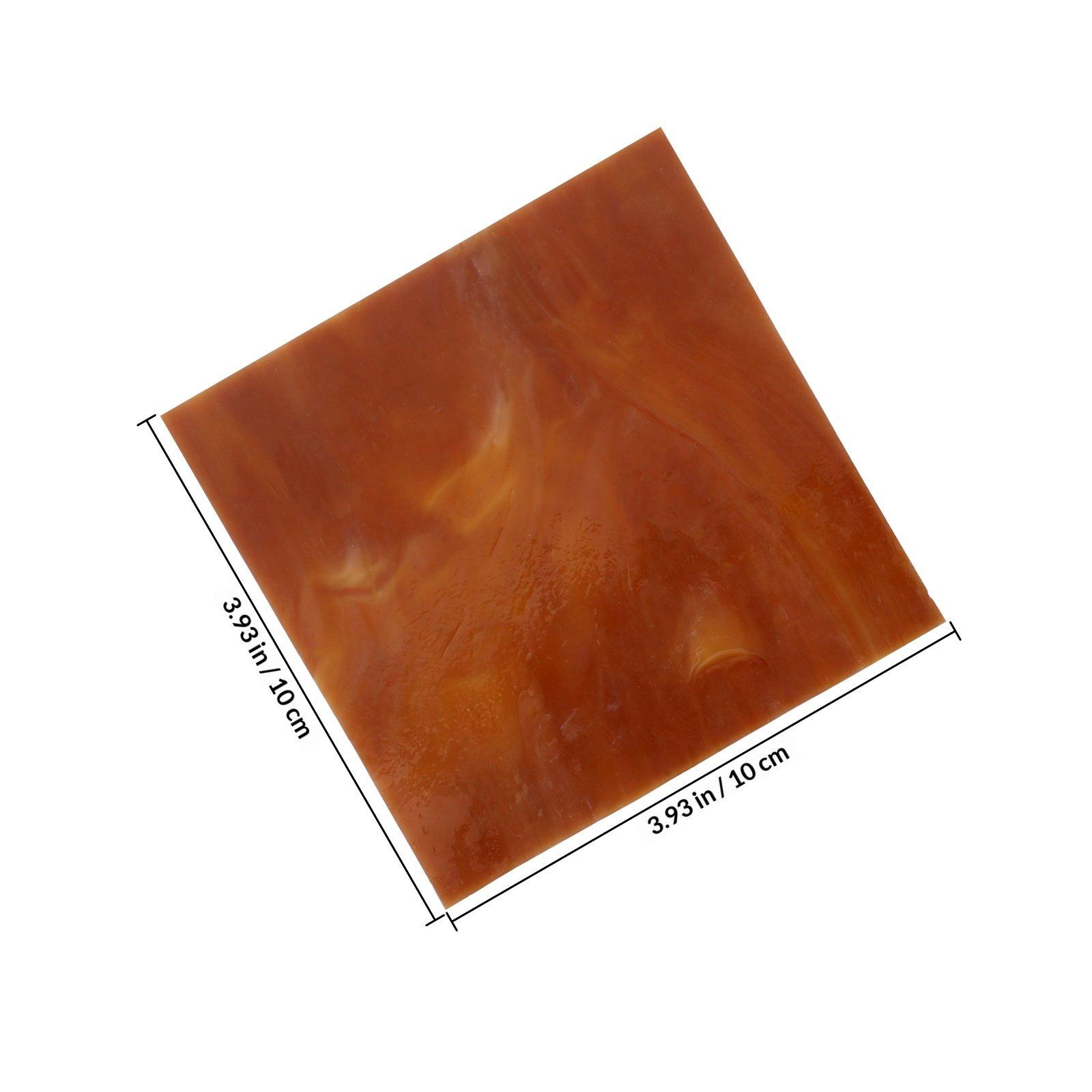 

10Pcs Glass Tiles for Crafts Stained Glass Sheets Mosaic Material Church Art Panels Beginner Friendly Exquisite Detailing коричневий