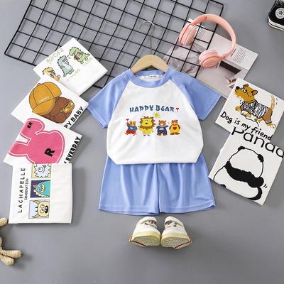 Kinder Sommer Freizeit Set: Lockeres Kurzarm-Outfit für Jungen