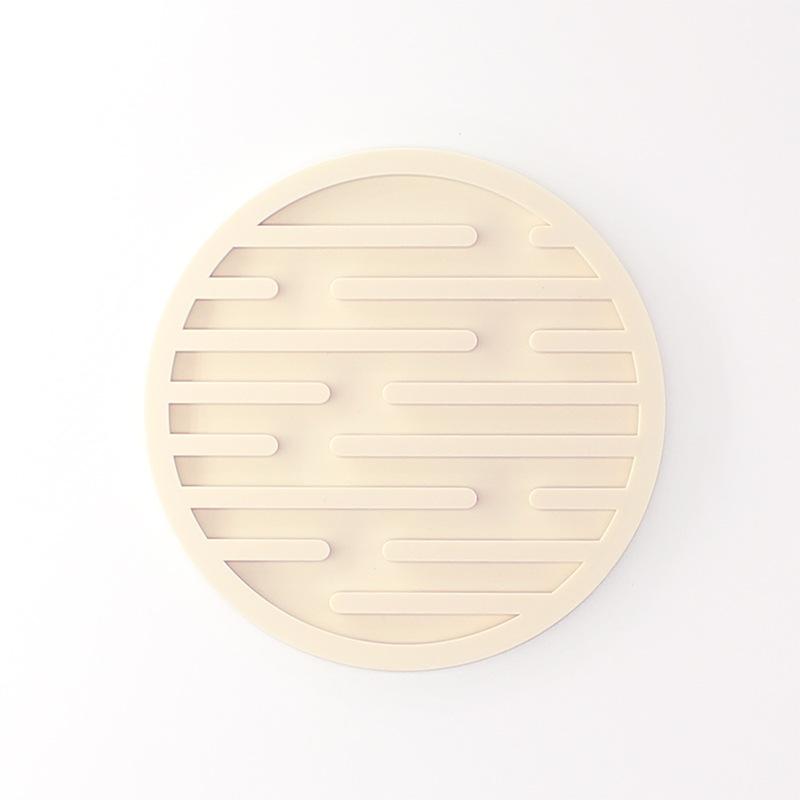 3PCS Silicone Coasters Round Heat Resistant Rubber Tea Cup Mat Table Mat Drink Coffee Mug Glass Beverage Holder Pad Decor