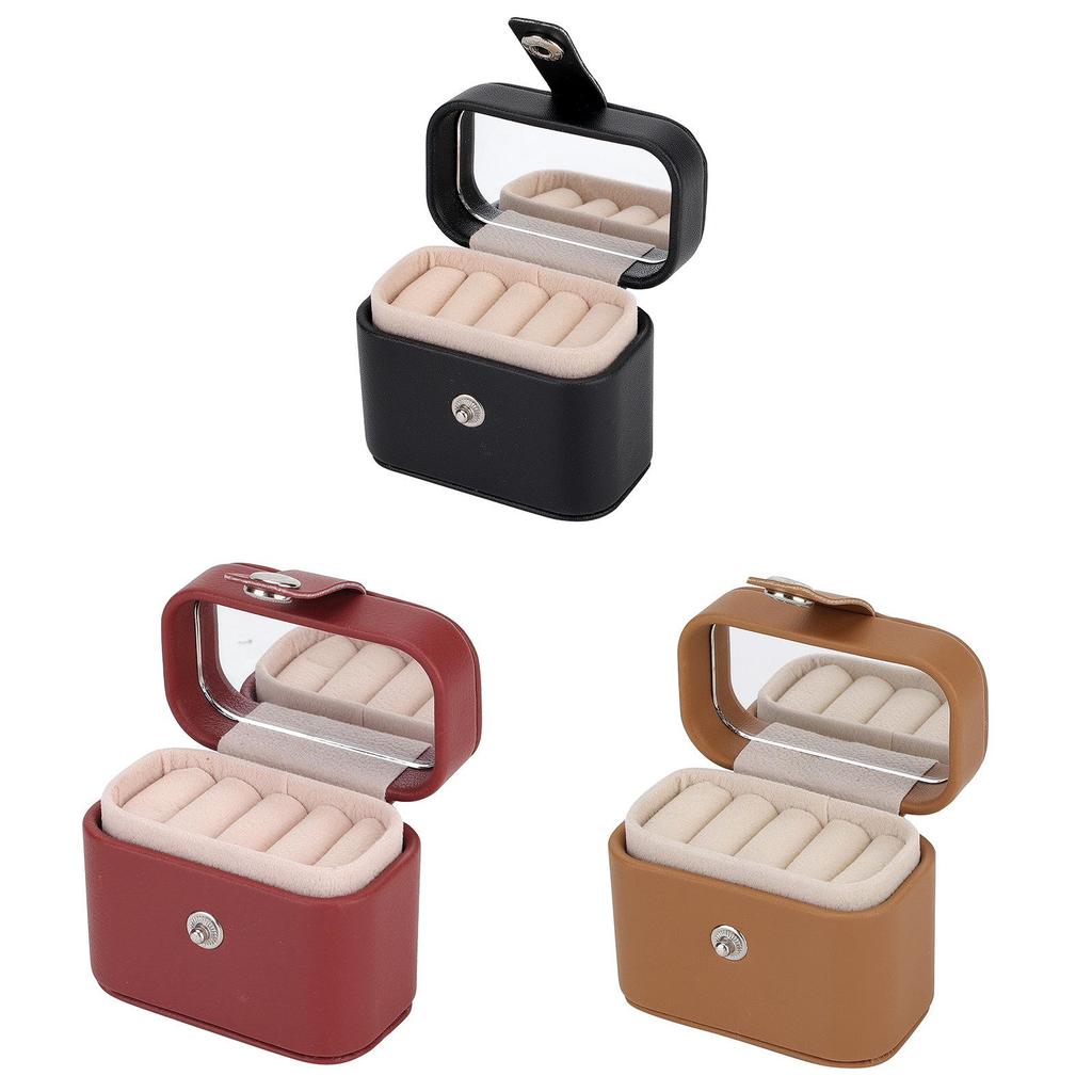Jewelry Storage Box With Leather Material For Gift Travel Organizer