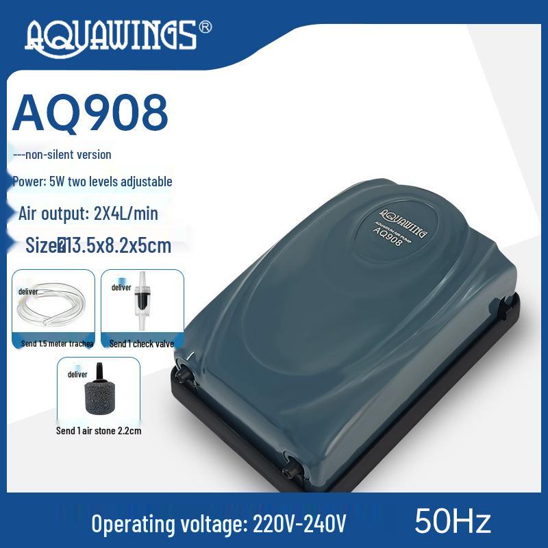 High-Power Dual Outlet Fish Tank Air Pump Aerator