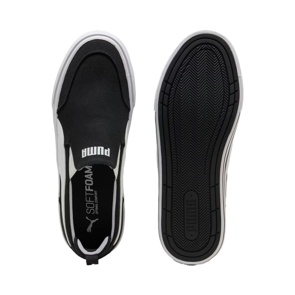 Puma Court Classic Vulc Slip On Black White Unisex Sneakers 400216-02