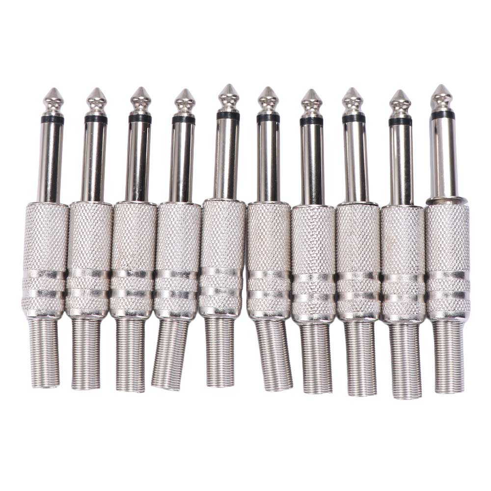 Kopfhörerbuchse 6,35mm Audio-Stecker Löt-Audio-Anschluss 6,35mm Buchse Stecker 1/4" Mono Buchse Adapter