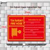 WEZHO Glow-in-the-Dark Fire Extinguisher Instruction Sign