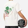Li-Ning Badfive Series Loose Round Neck Short Sleeve T-Shirt With Back Print Unisex Tops Off-White AHST511-1