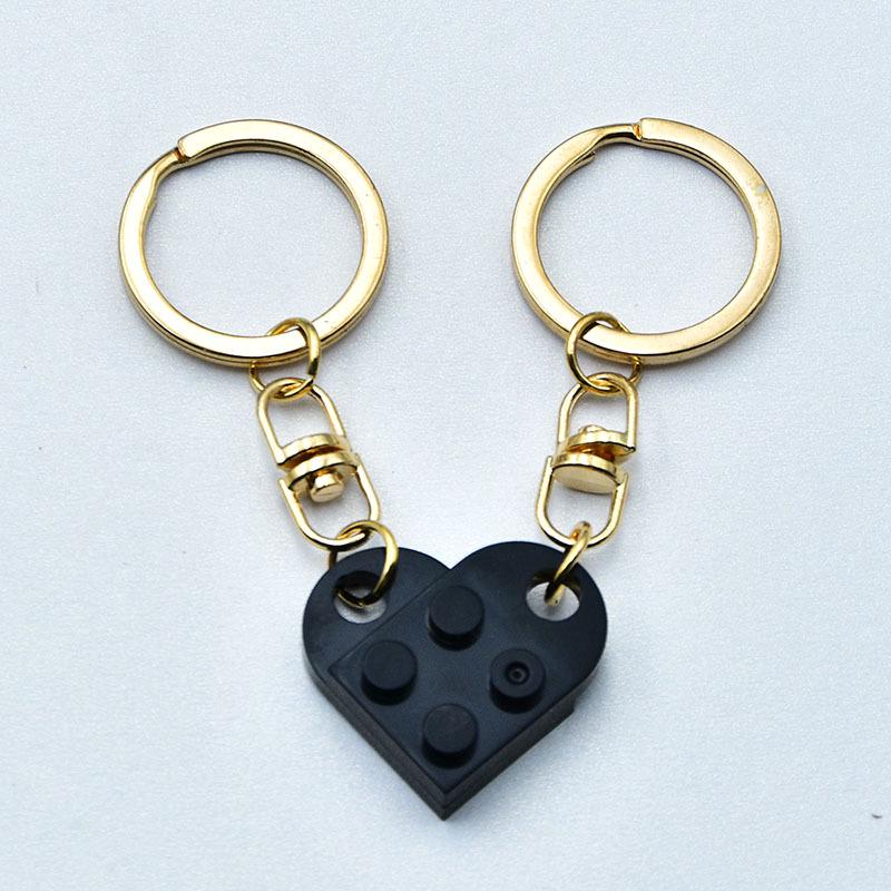 Colorful Detachable Heart Keychain Pendant Gift