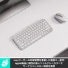 Logitech MX KEYS mini für Mac KX700MPG Minimalistische Kabellose Beleuchtete Tastatur US-Layout Blassgrau Wiederaufladbar Klein Dünn Bluetooth Logi Bolt Unifyi
