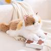 Yousheng Realistic Siamese Cat Plush Toy with Sound Lifelike Kitten Stuffed Animal Doll Meowing Interactive Cat Decor