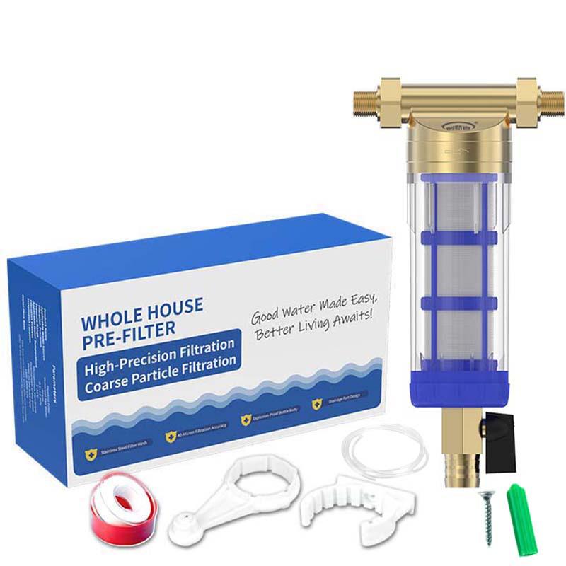 Universal Pre-filter Water Purifier with Central Backwash for Household Use