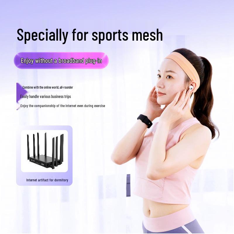 Southeast Asia Multi-Antenna WiFi 6 Router with SIM Card for European Outdoor & Indoor Internet Access