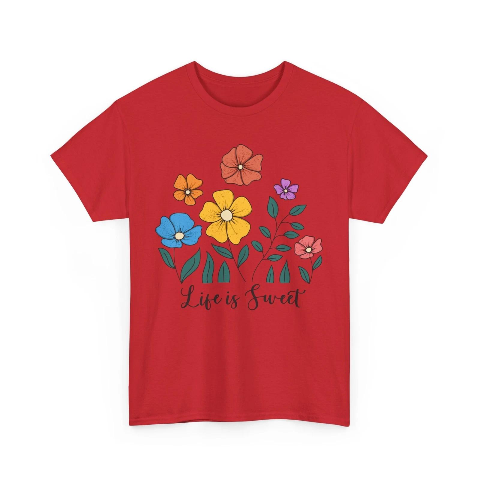

Spring Colors T-Shirt | Vibrant Hues & Floral Inspired Tee | Life is Sweet S