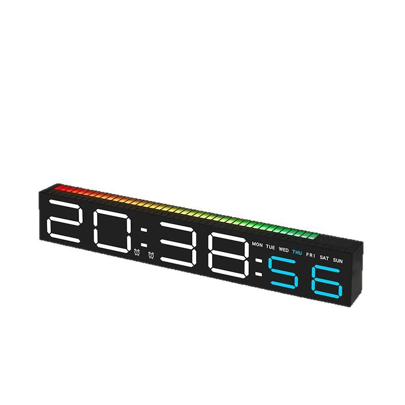 Creative LED Electronic Clock Pickup Clock Bedside Ornament Alarm Clock Light Electronic Clock Colorful