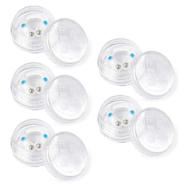 

Magnetic Snoring Stop Nasal Clips 5PCS Pack Soft Silicone Construction Adjustment Airflows Boosting Sleep Aid 1