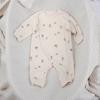 Newborn Girl Romper, Cute and Adorable Seamless One-Piece Crawling Suit, New Side-Opening Baby Clothes, Soft Baby Crawling Suit